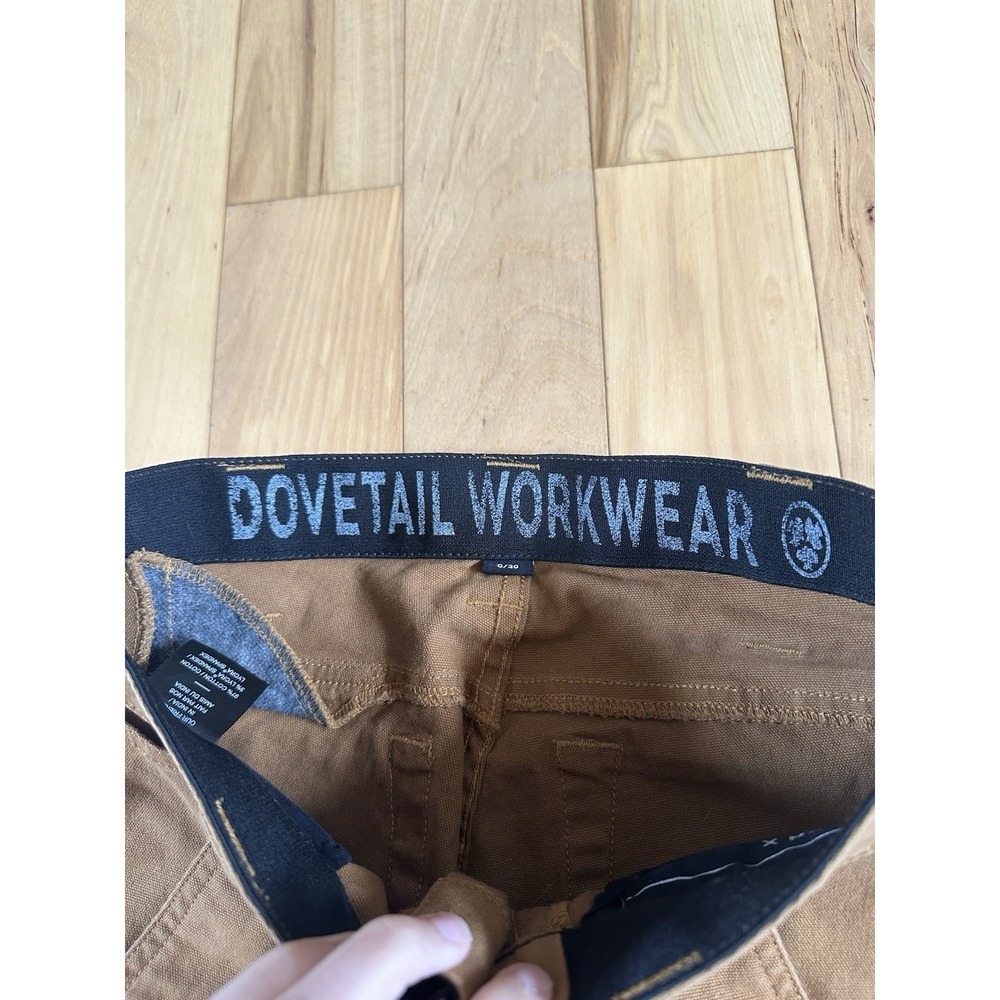 Dovetail Workwear Maven X Pants Women's 0/30 Saddle Brown Slim Canvas Utility - Picture 3 of 9